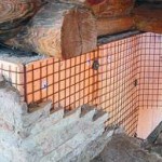 фото Деревяный дом утепление фундамента пенопластом